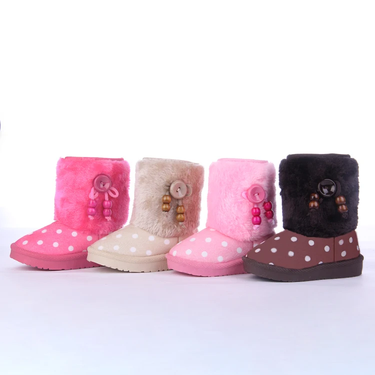 

China wholesale hard colorful knee high kids boots brown, Customized
