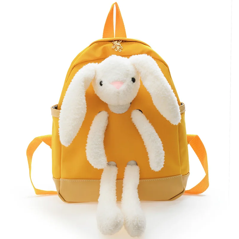 

Toy Backpack Cute Cartoon Rabbit Animal Backpack Plush Toy Backpack Snack Travel Bag Primary School Bags For Girls Children