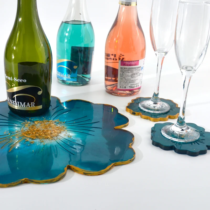 

DIY Sakura Tray Silicone Leaf Resin Mold Cup Holder Epoxy Coaster Mold Casting Molds Bottle Shelf