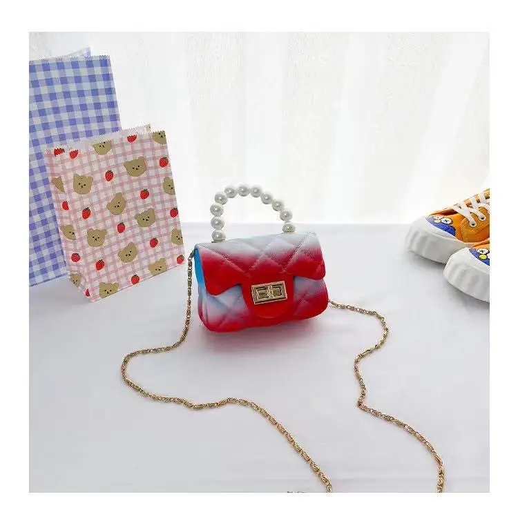 

European and American Style Summer Factory Fashionable Trendy Handbags Kids Mini Matte Jelly Wallet