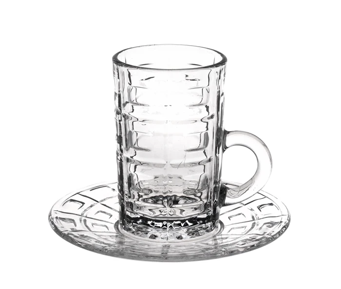 

4oz 115ml mini coffee cups espresso coffee cups saucers coffee cup gifts set, Transparnt