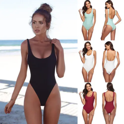 

JSN9202302 new arrival bikini hot sales manufacture sexy simple solid one piece swimwear for women