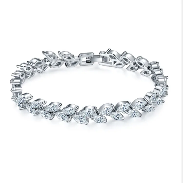

Fashion jewelry hot sale bracelets women's cz bracelet tennis design bracelet