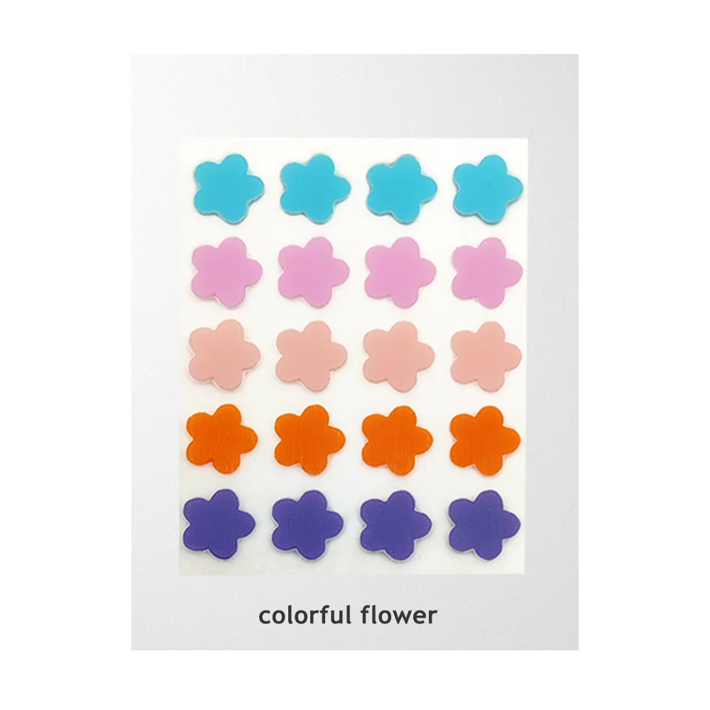 

High-end 5color Flower Shape Hydrocolloid Acne Master Pimple Patch Acne Dots, Customize available