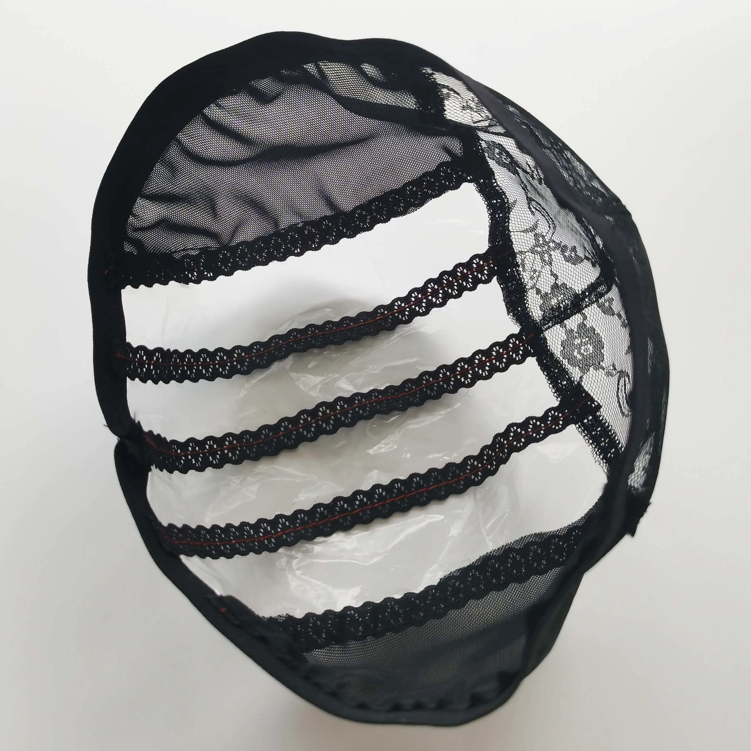 
New Arrival Black Ventilated Stretchable Wig Caps For Making Wigs Top quality adjustable weft wig cap 