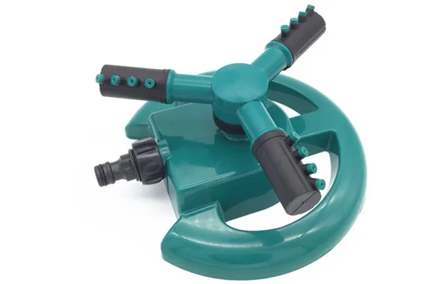 Hot Selling Garden Lawn Sprinkler 360 Degree Automatic Rotating Portable 3 Arms Sprinkler