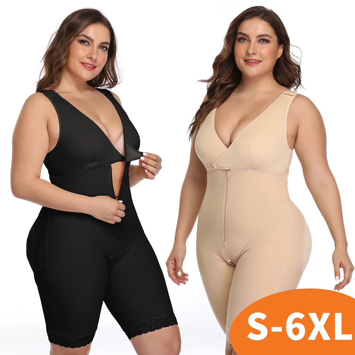 

High Compression Butt Lifter Waist Shapewear Tummy Control Full Body Shaper Women's Plus Size Shapers