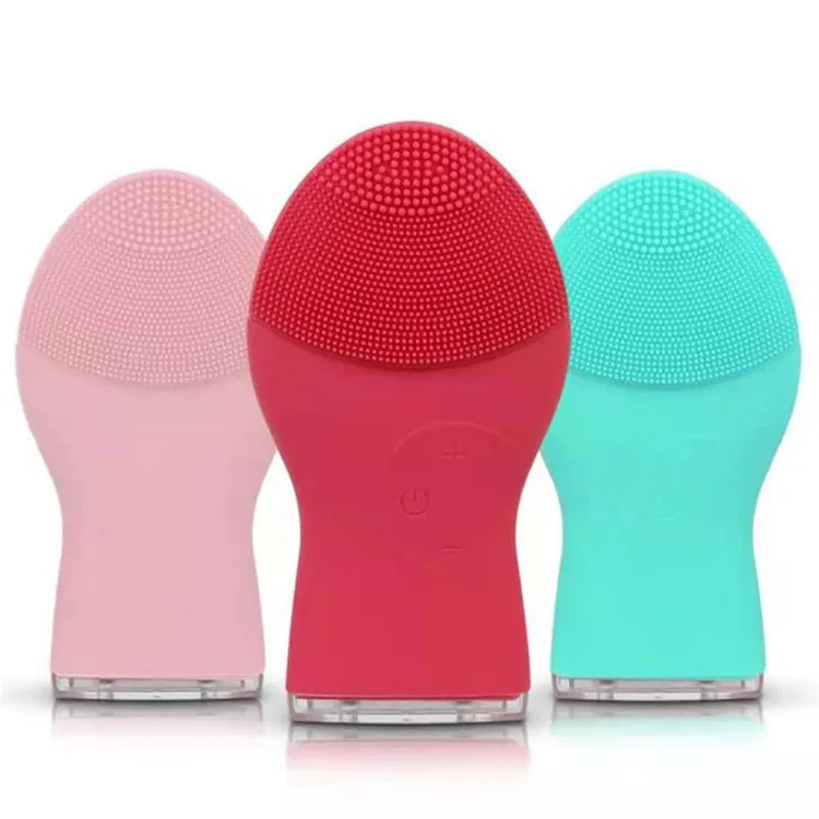 

Hot In 2020 Silicone Facial Cleansing Brush Face Brush Electric Facial Cleansing Silicone Facial Cleansing Brush, Pink/red/green