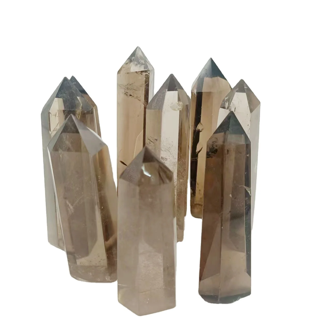 

Smoky Quartz Point Wholesale Natural Polished Smoky Quartz Tower Healing Crystal Point Smoky Quartz Point For Decoration