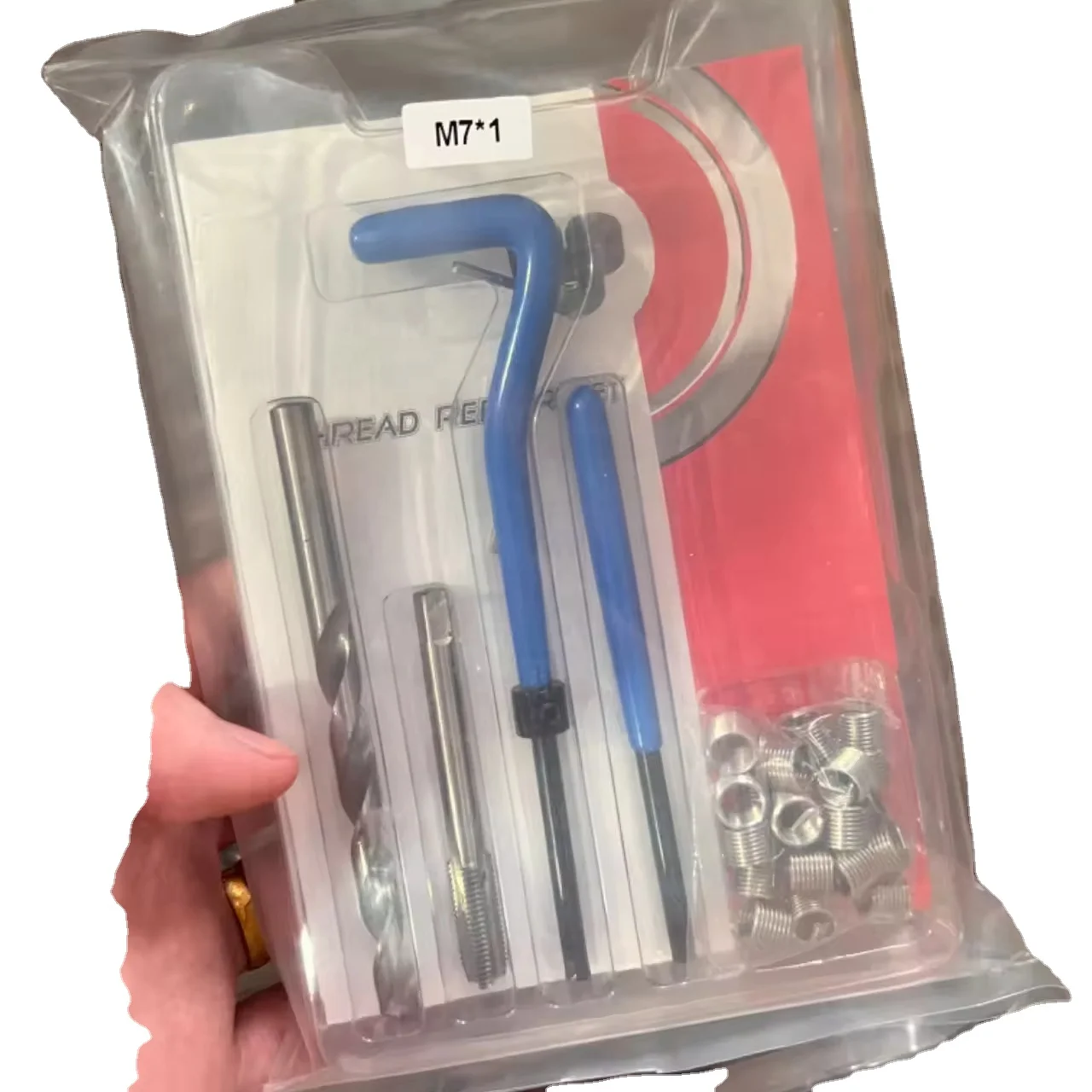 Simple Plain Plastic Bag Packing 25 Pcs Recoil Insert Repair Bag Thread Repair Kit for Auto  M5 M6 M8 M10 M12  M14 Heli Coil Kit