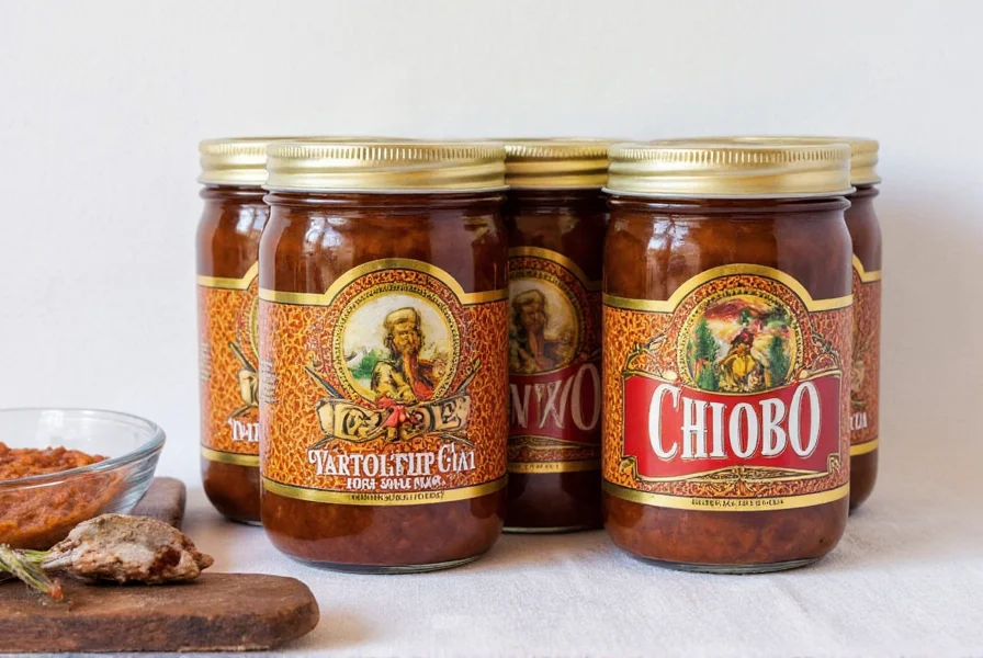 Opened canned chipotle in adobo with spoon