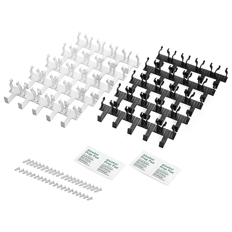 

High Quality Kitchen Spice Organizer Peel Stick & Clip Condiment Bottles Rack Clip, Black,white