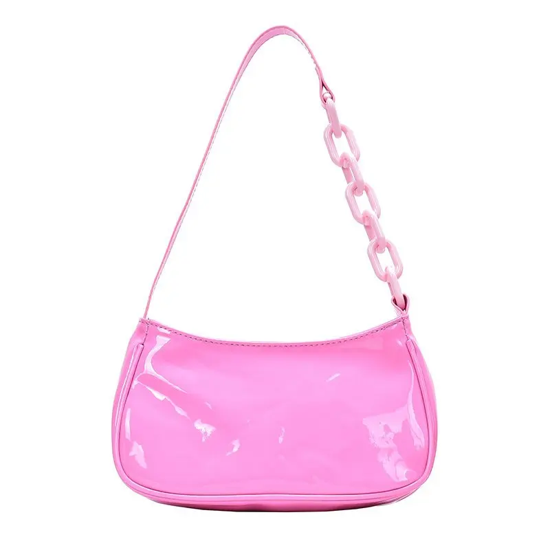 

Candy patent leather Color Summer Purse Underarm Bag