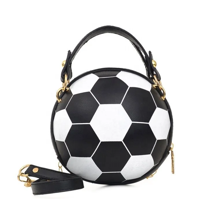 

Amazon hot sale new fashion small handbags chain lady bag soccer handbag basketball girl ball shape shoulder woman purse