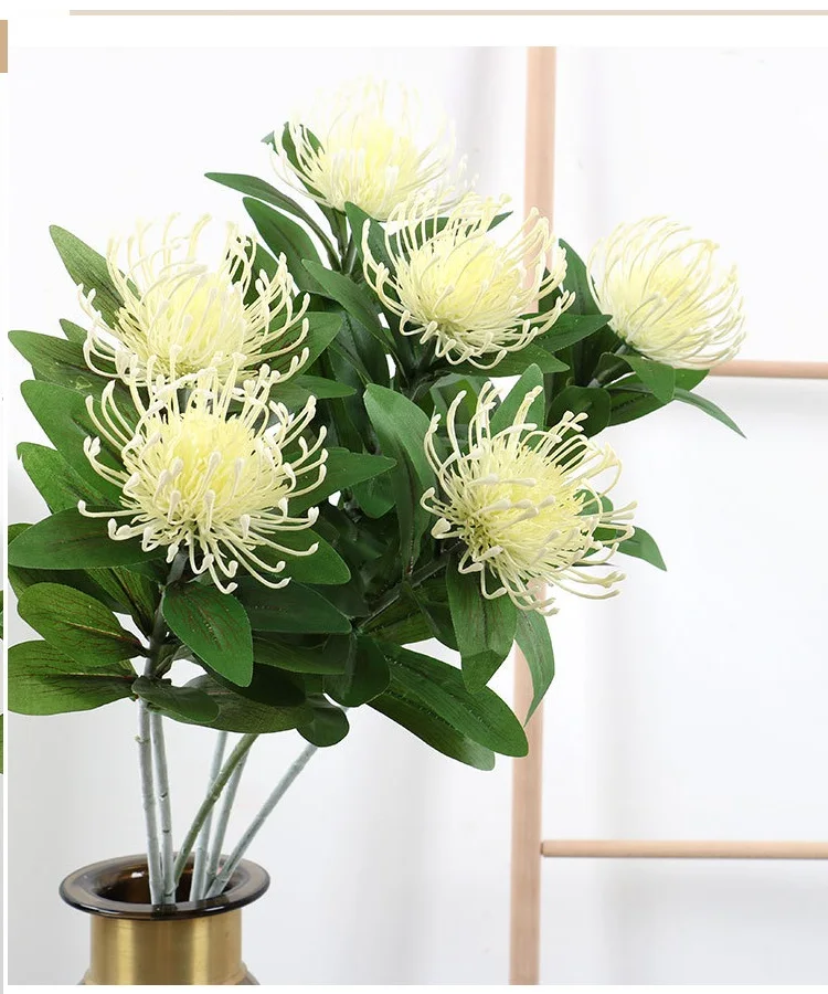 Wholesale Artificial Silk Flowers Pincushion Protea Cynaroides