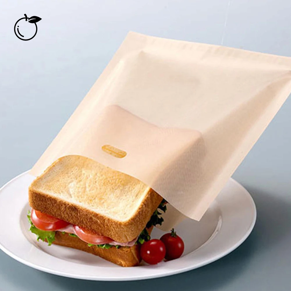 

Dropshipping Food Grade Heat Resistant Cheese Toaster Bags Non Stick For Grilled Sandwich, Any colors, like black, brown, beige