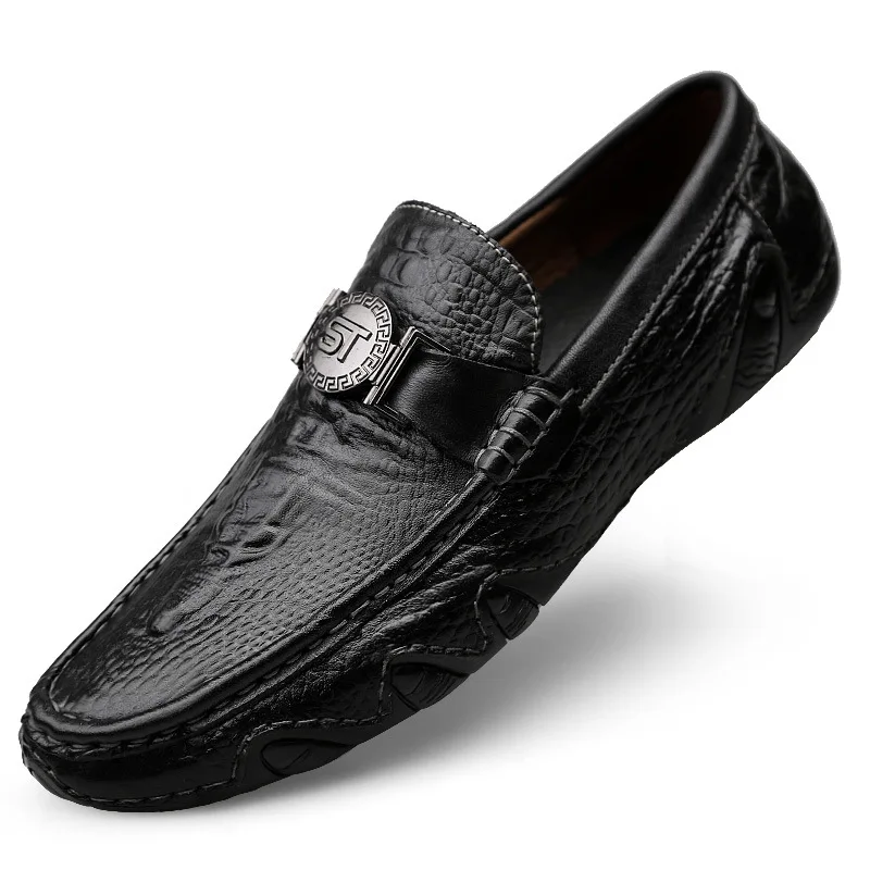 

Factory Direct Supply Leather Shoes Antislip Comfortable Soft Men'S Casual Shoes