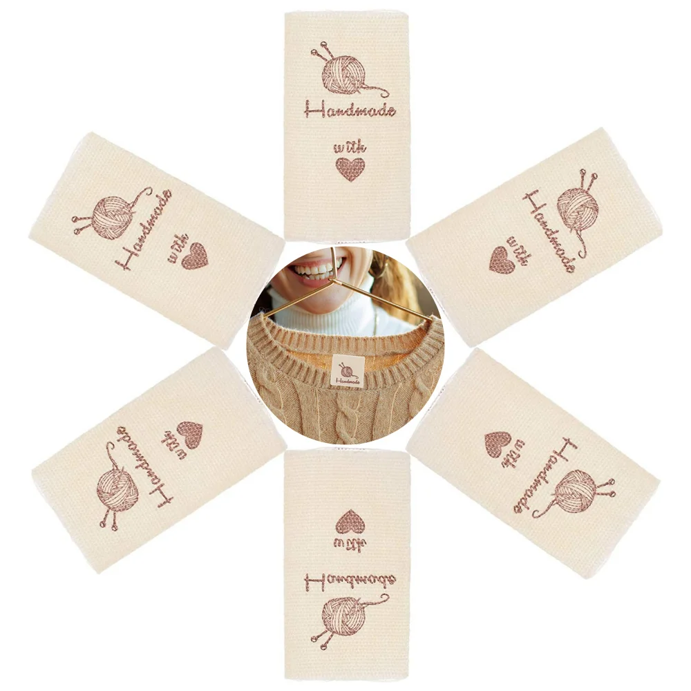 

Cotton Logo Printed Labels For Clothing Fabric Shirt Tags, Custom