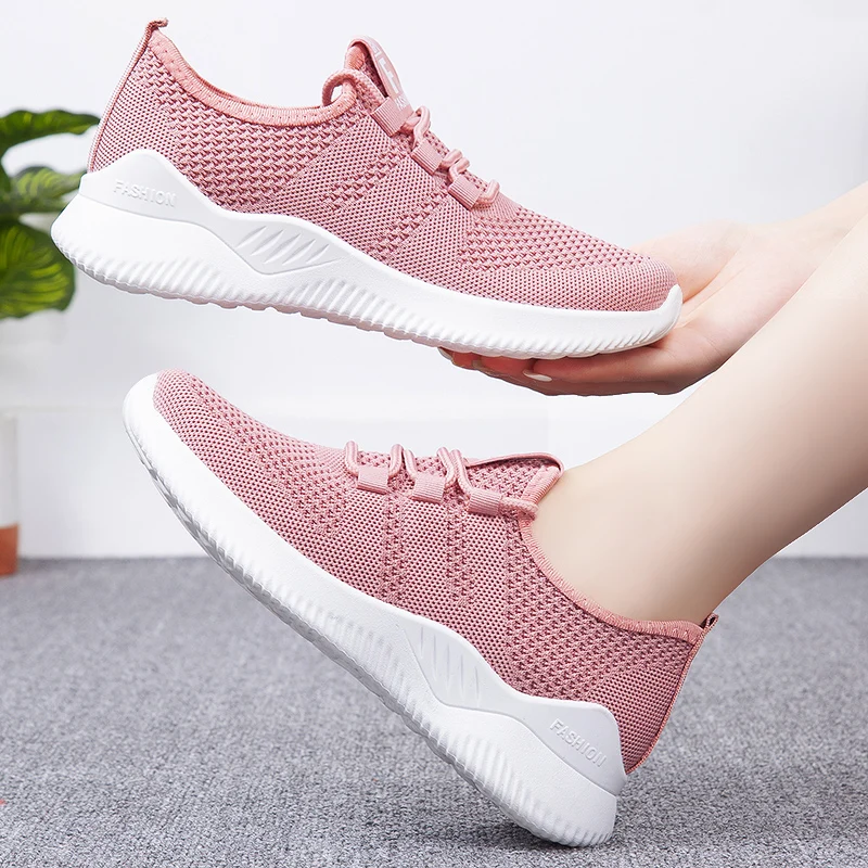 

Women's Sports Shoes Customized Brand Shoes Knitting Breathable Shoes, 4 colors