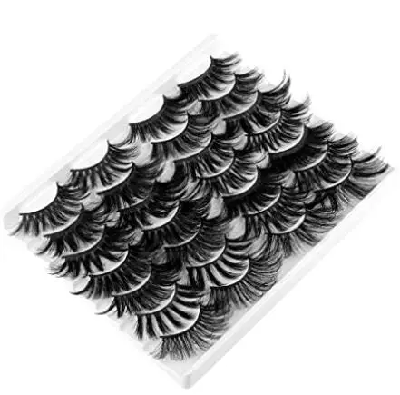 

NEW Mink Eyelashes 25mm Lashes Fluffy Messy 3D False Eyelashes Dramatic Long Natural Lashes Makeup Mink Lashes