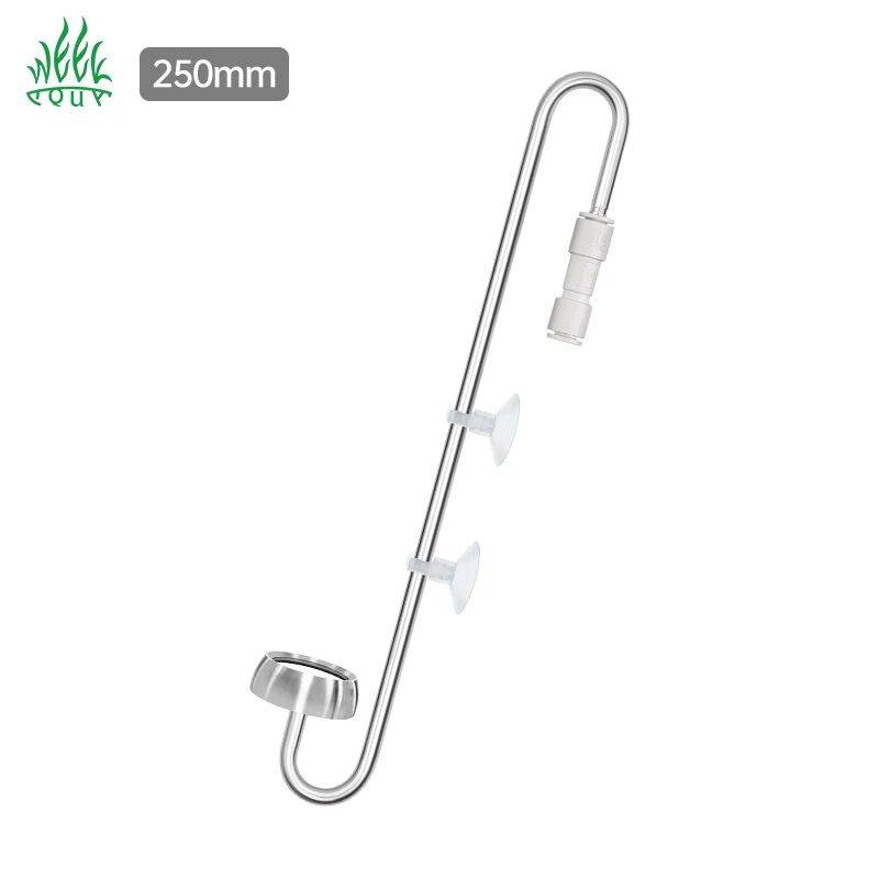 Chinese Factory Co2 Atomization Bubble Check Valve 250mm 304 Stainless Steel Diffuser for Small Aquatic Plant Fish Tank