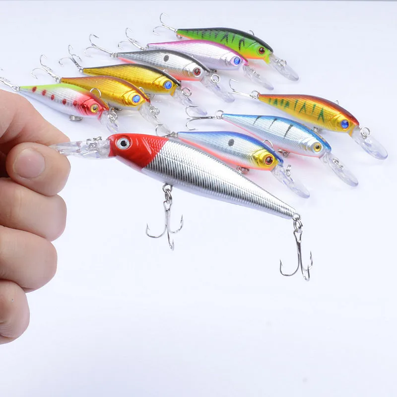 

Deep Diving Minnow Lure Hard Bait  handmade, 10 colors