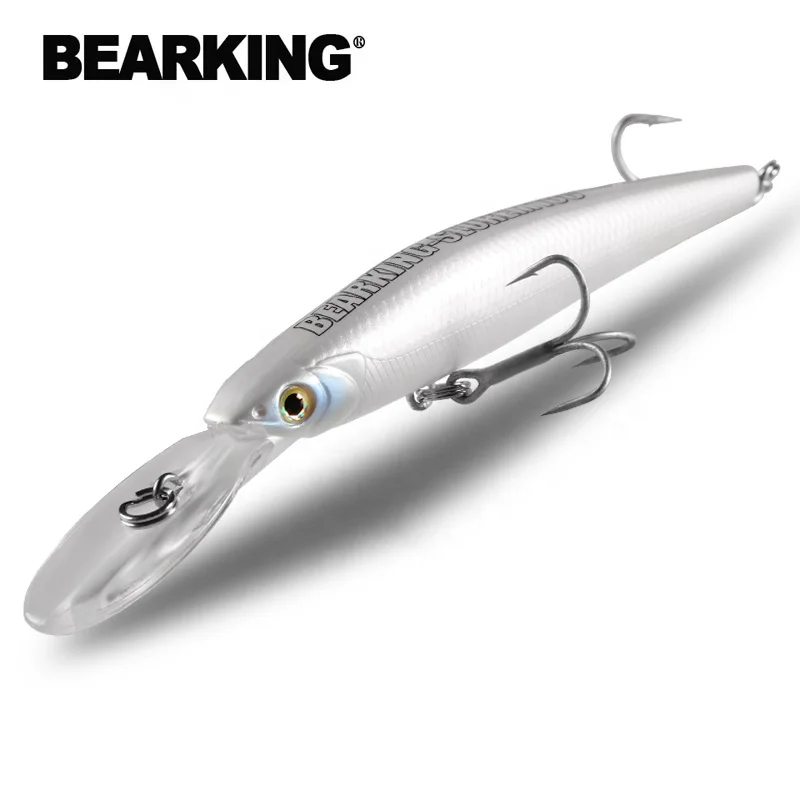 

BEARKING Top Hard Baits Fishing Lures 120mm 22g long casting minnow Wobblers dive Depth 6-10ft Bass lure