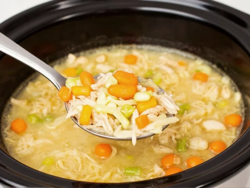 Perfect Crock Pot Chicken Noodle Soup Recipe in 6 Steps