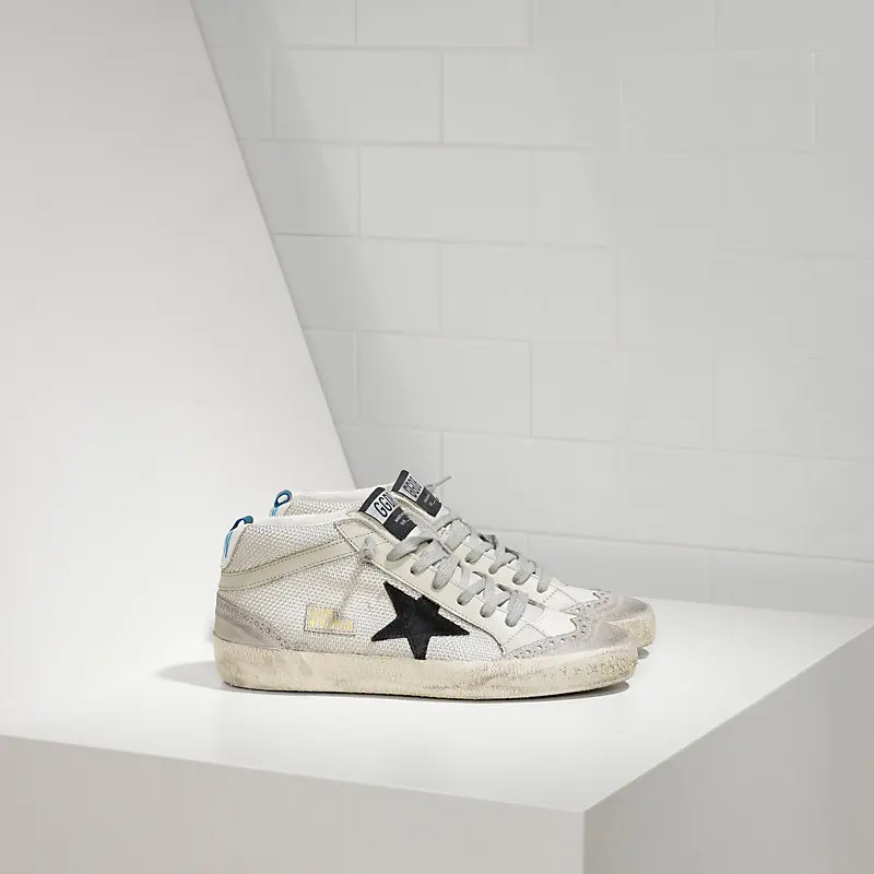 

Goldens SNEAKERS MID STAR IN TESSUTO TECNICO E STELLA IN CAMOSCIO grey cord gum Gooses Dirty Shoes