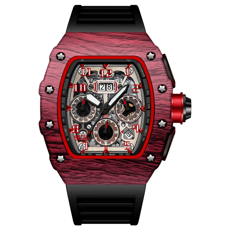 

Oem Hot Sale Custom Logo Watches Men Wrist Hombre Silicon Band Wrist Watch