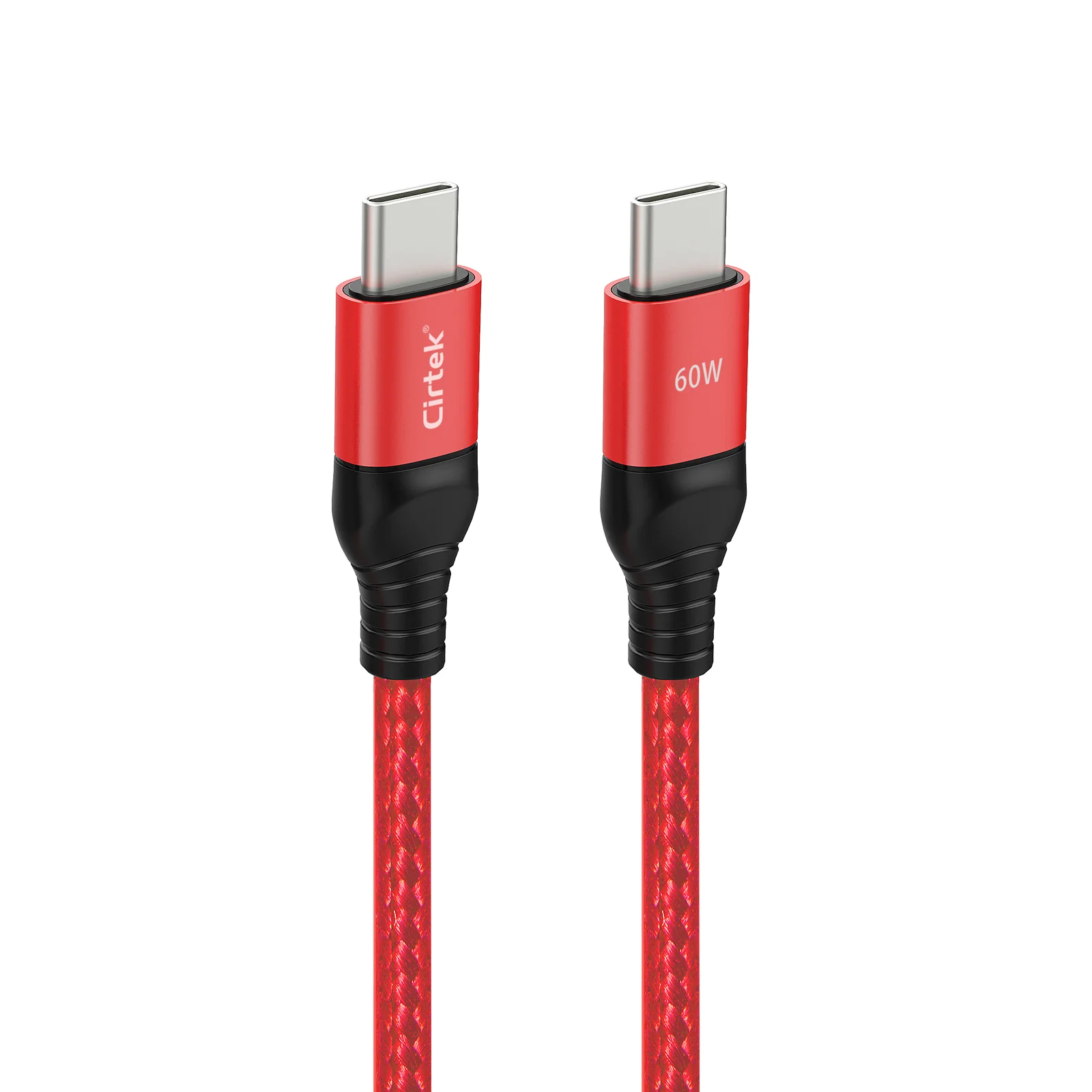 

Cirtek free shipping fast charging nylon rope durable 1m 60w type usb c cable double type c charging cable original
