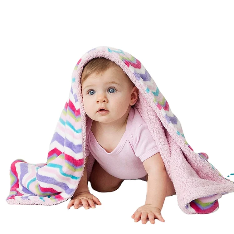 Flourish Summer Animal Print Custom Receiving Blanket Girl Baby