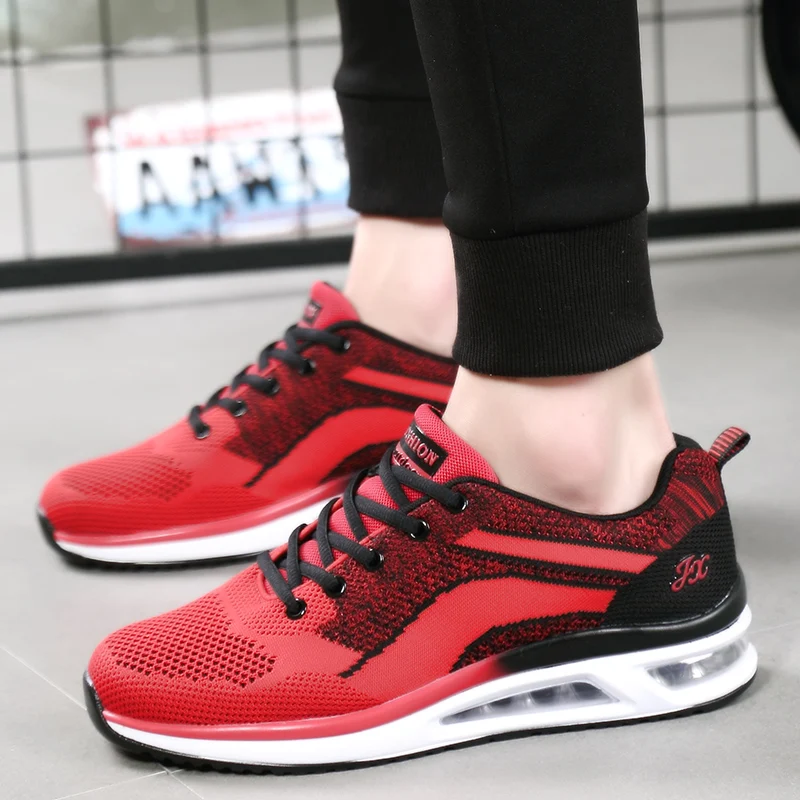

Flying Woven Breathable Custom Shoes Outdoor Sports Air Cushion Cushioning Running Shoes Men