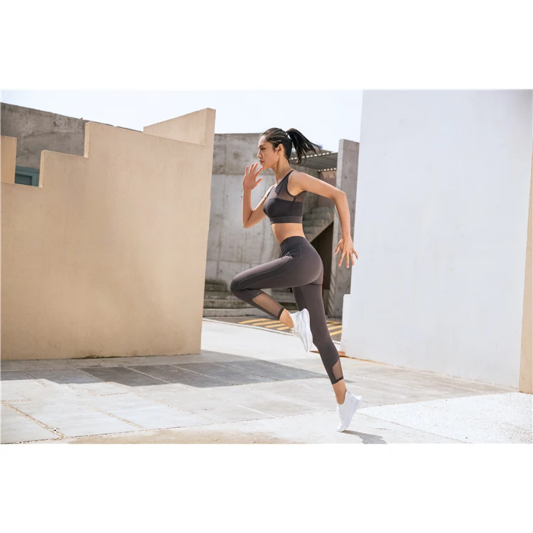 

Factory Main Product Gym Clothing High Quality Fitness Leggings Sport Bras Yoga Set, As show