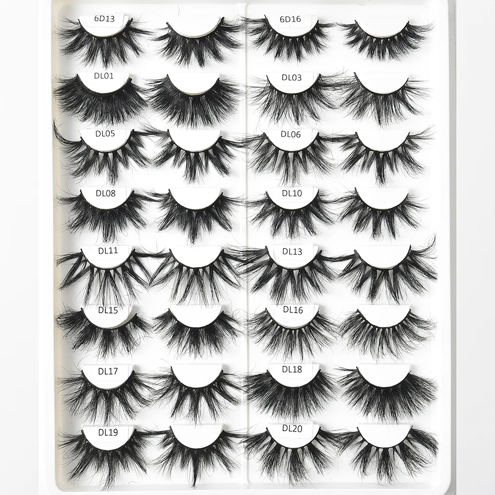 

Wholesale private label fake eyelash vendor 25mm 3d 5d fluffy mink Eyelashes, Natural black