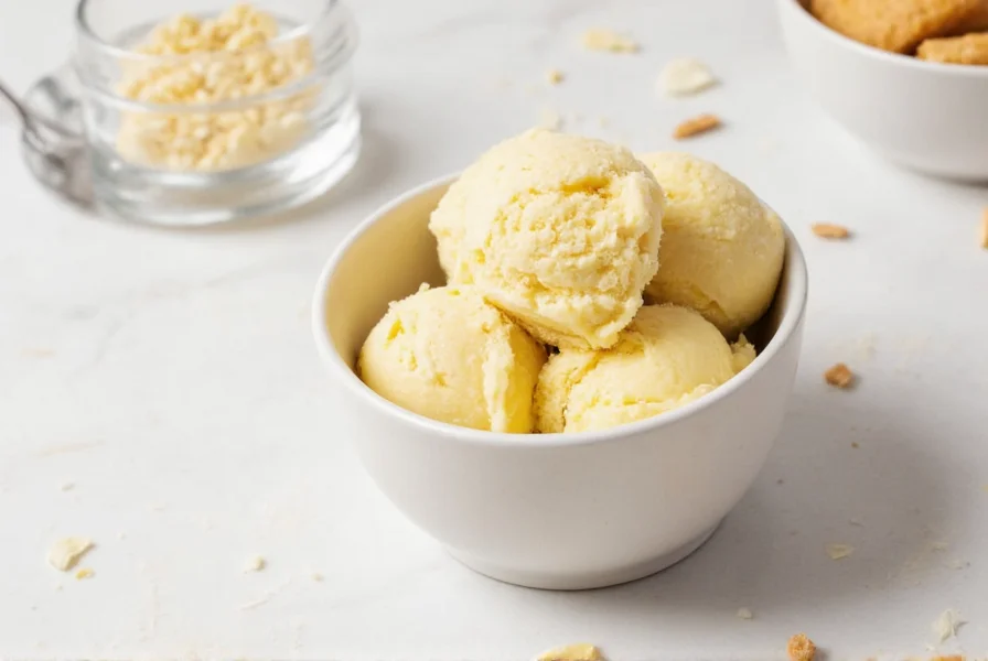 Step-by-step preparation of homemade ginger ice cream showing ginger infusion process and final churned product