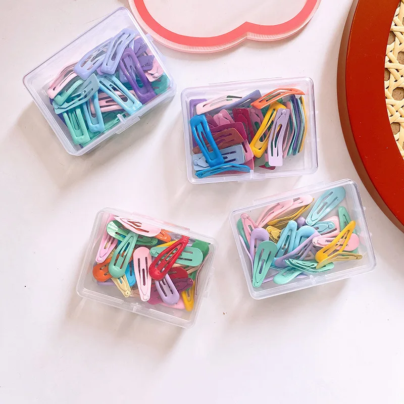 

MIO fashion hair clips and pins for women set 30pcs per set colorful hairpins rectangle drop shape small size for kids girls