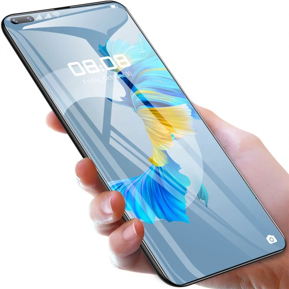 

2021 New Design Mate40 pro+ Smartphone 7.3 Inch with 12+512GB Large Memory Smartphone Mobile Phone with 4G/5G Dual Sim Card, Black yellow green white
