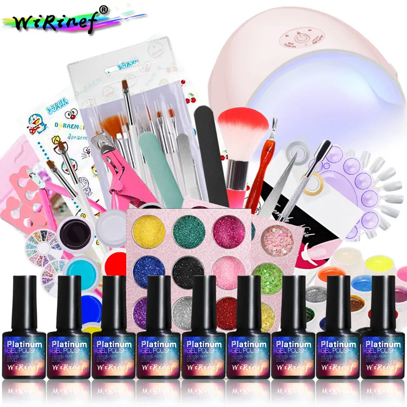 

10 Colors 8ml Nail Polish Set Soak Off UV Gel Manicure Nail Art Varnish Tool Kit Small MOQ OEM Wholesale Price, Customised