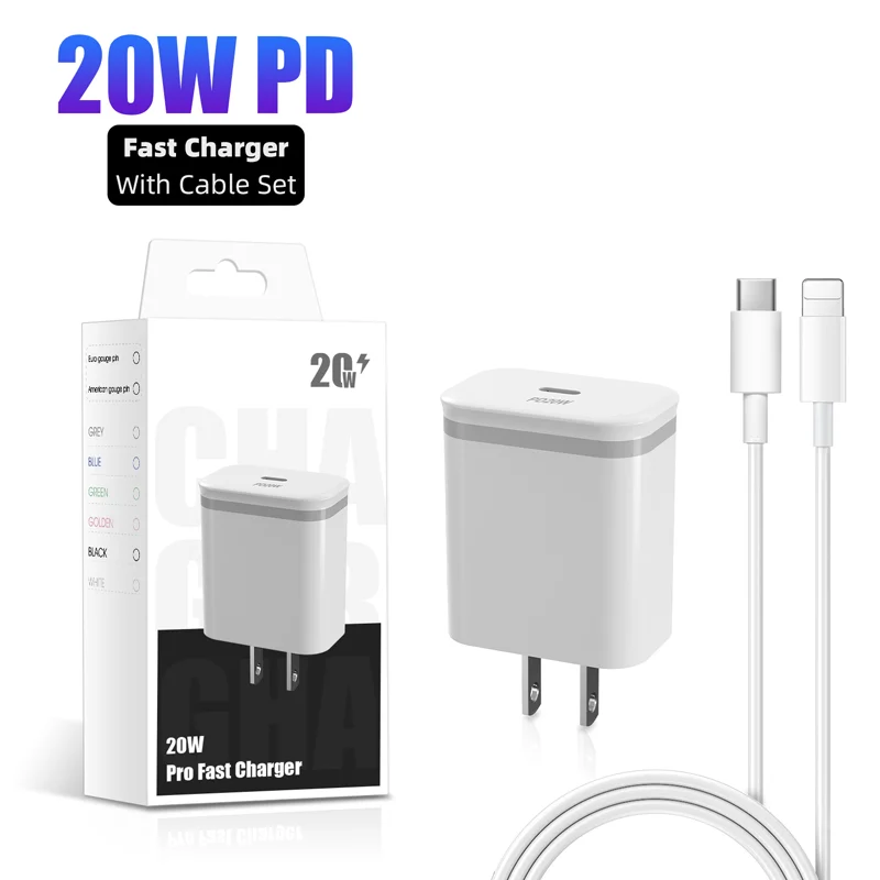 

OEM ODM Original Charger For phone Fast Charging Type-C Pd 18W 20W Cable Charger For phone Charger
