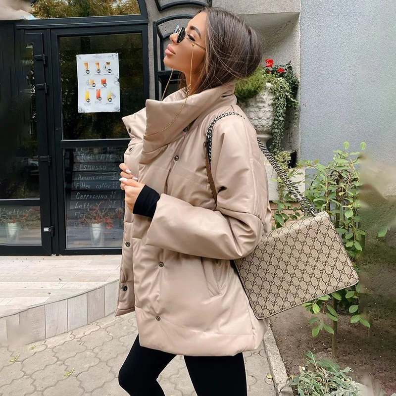 

Autumn Winter Women's Thick Cotton Windbreaker Jacket