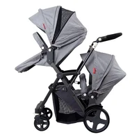 

2019 SELLER 3 in 1 Folding Double stroller Twin Stroller Baby Stroller