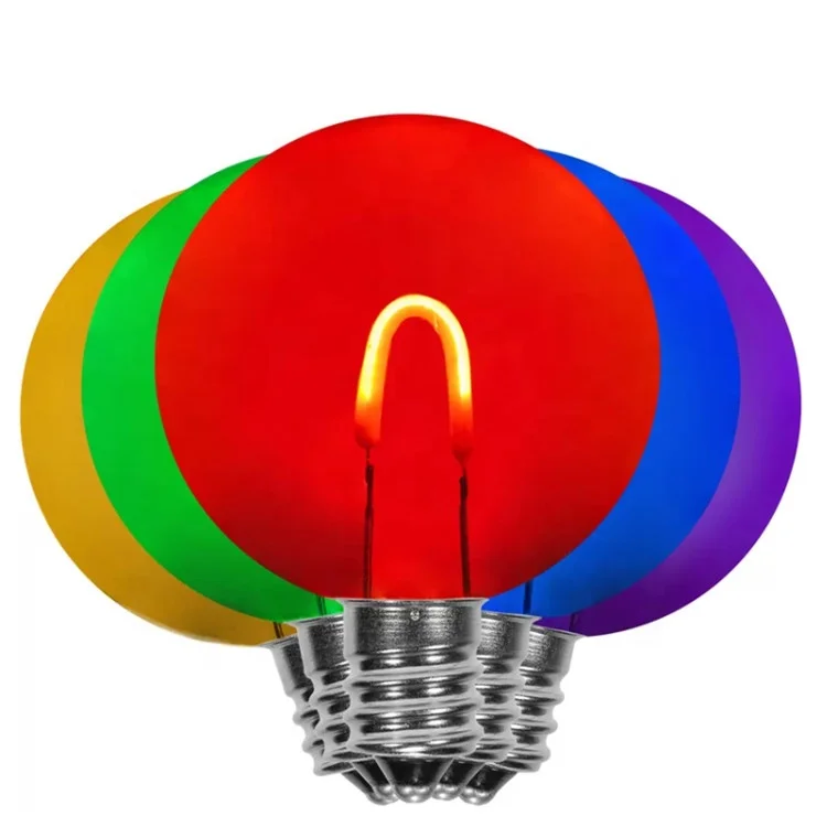 2020 Newest 0.5 Watt LED Flexible Filament Globe Light Bulb G40 E12 Candelabra Base