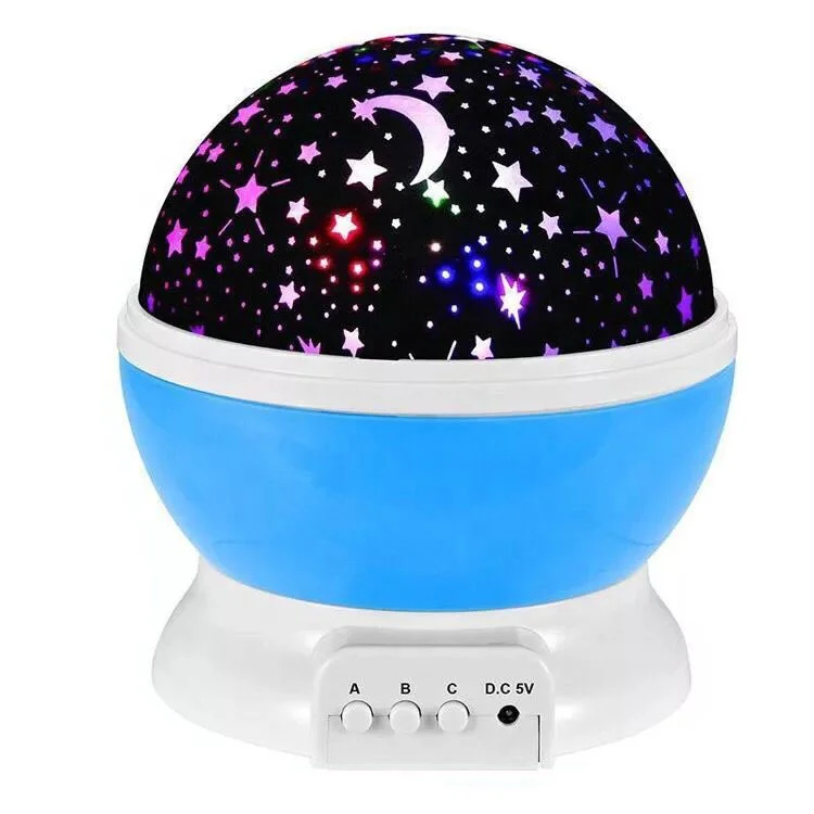 Home 3d moon lamp led starry sky star projector night light for kids