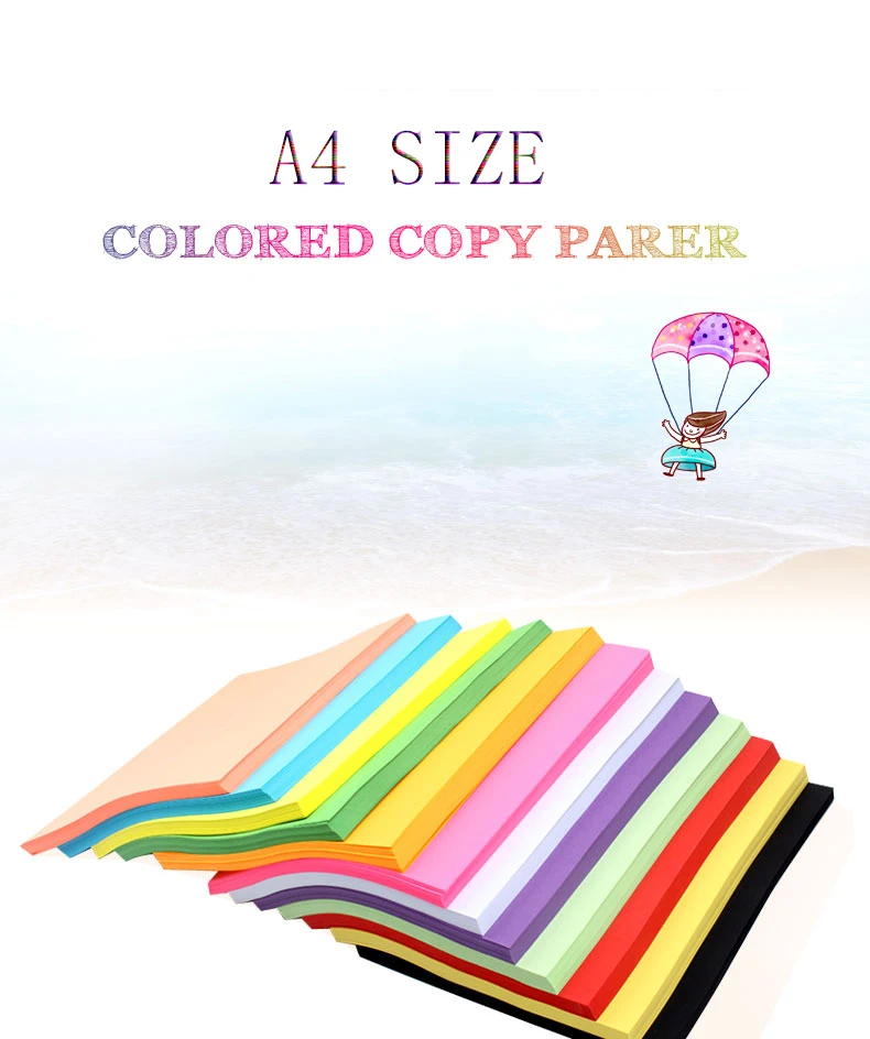 Multicolour Heavy A4 Copy Paper A4 Paper 80 Gsm A4 Thin Cardboard