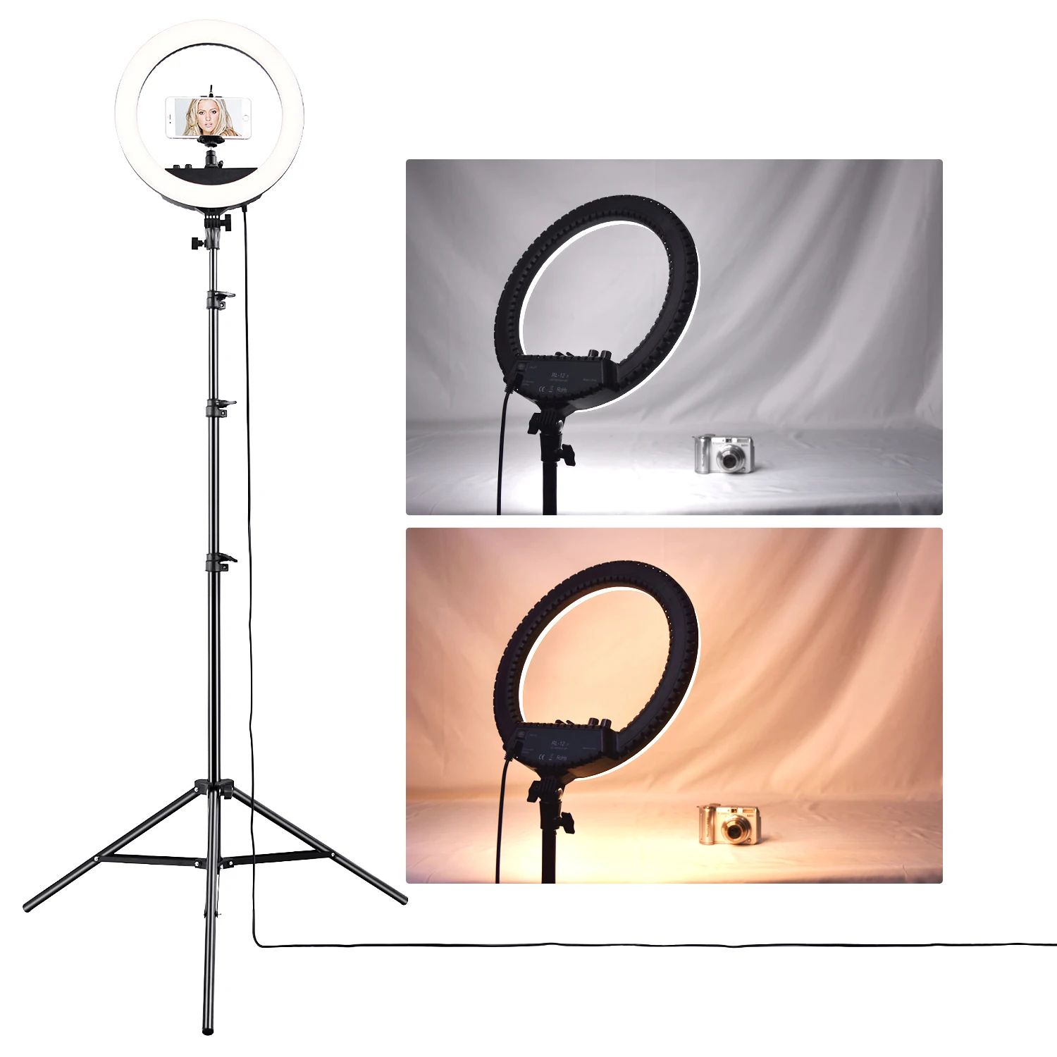 

Wholesale 3200K-5600K Photographic Lighting 14inch LED Selfie Ring Light with Tripod Stand for Live Stream/Tiktok/YouTube/Makeup