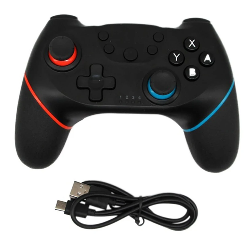 

Wireless Game Controller Real Six Axis Double Shock For Swith Pro Gamepad For Nintendo Switch Gamepad Joystick, Black