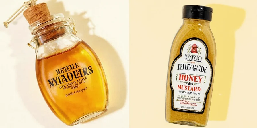 Honey Mustard Bottle on Table