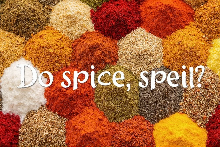 Spice Shelf Life Chart