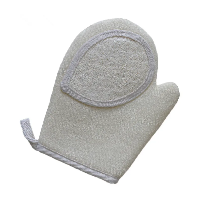 

Good Quality Luffa Natural Biodegradable Exfoliating Loofah body SPA Brush Mitt Loofah Sponge Scruber For Shower, Beige